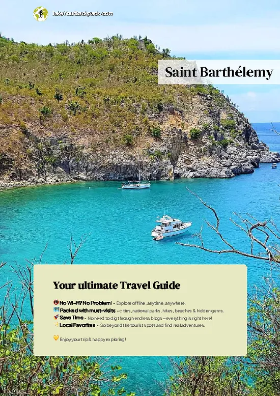 example page 0 from our offline Travel Guide for Saint Barthélemy